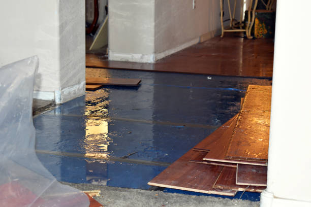 Professional Sewage Cleanup technician working in Garrison, ND